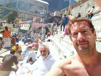 just before the pitri puja starts